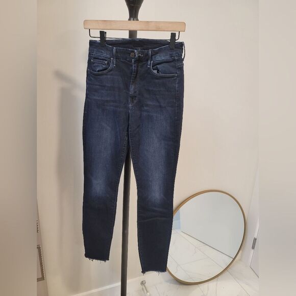 Mother High Waisted Looker Ankle Fray Jeans Size 26 - Picture 1 of 10